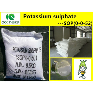 NPK / Fertilizante / SOP (0-0-52) / Sulfato de potássio / Sulfato de potássio, alta qualidade -lq